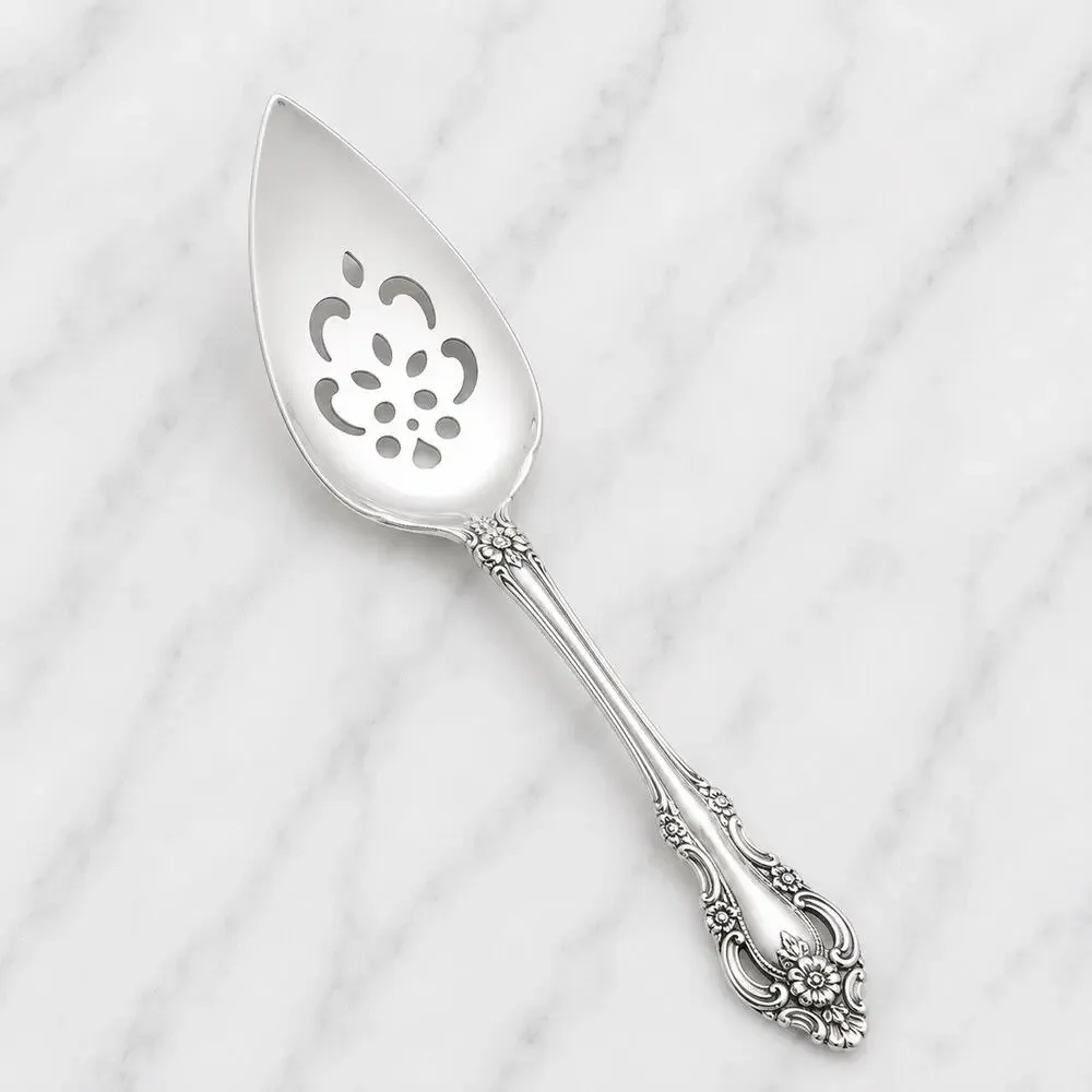 Oneida Community BRAHMS Stainless Pierced Pie Server Glossy Silverware Flatware